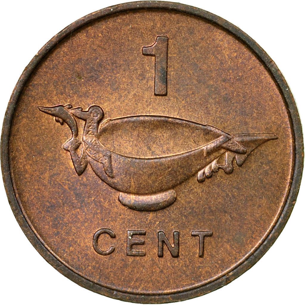 ソロモン諸島 | 1セント硬貨 | エリザベス2世 | 食器 | Km:1 | 1977年 - 1983年