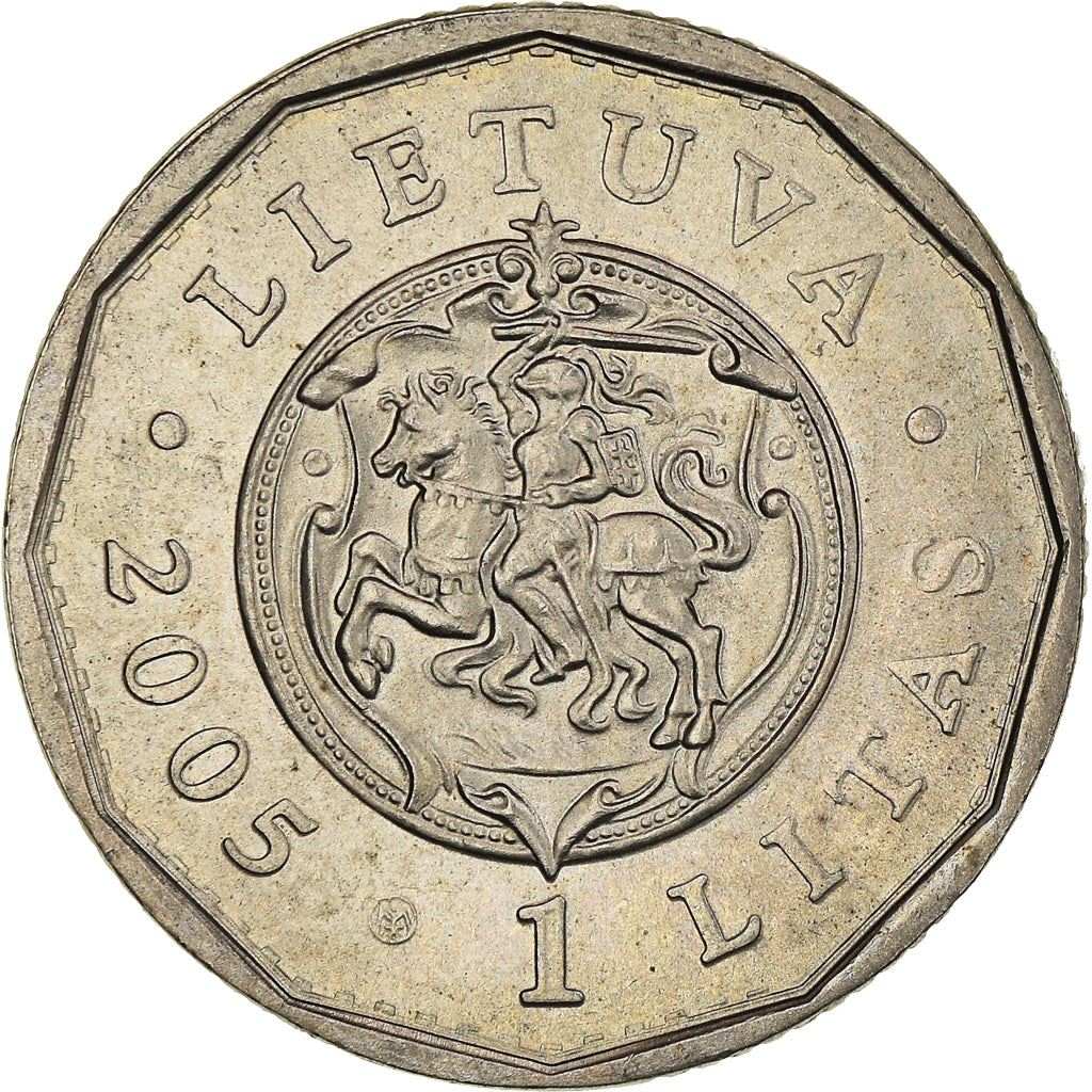 Lithuania | 1 Litas Coin | Royal Palace | KM:142 | 2005