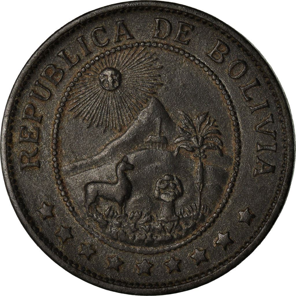 Bolivia | 20 Centavos Coin | Caduceus | Zinc | KM:183 | 1942