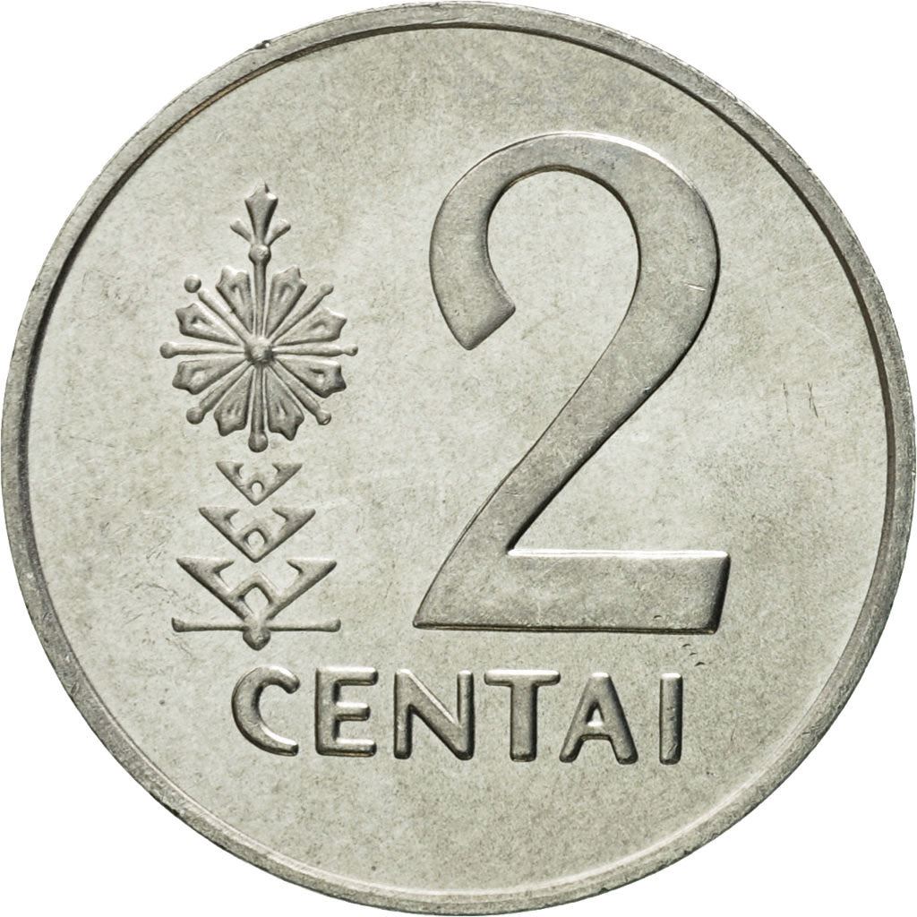 Lithuania | 2 Centai Coin | Aluminium | Horse or equine | KM:86 | 1991