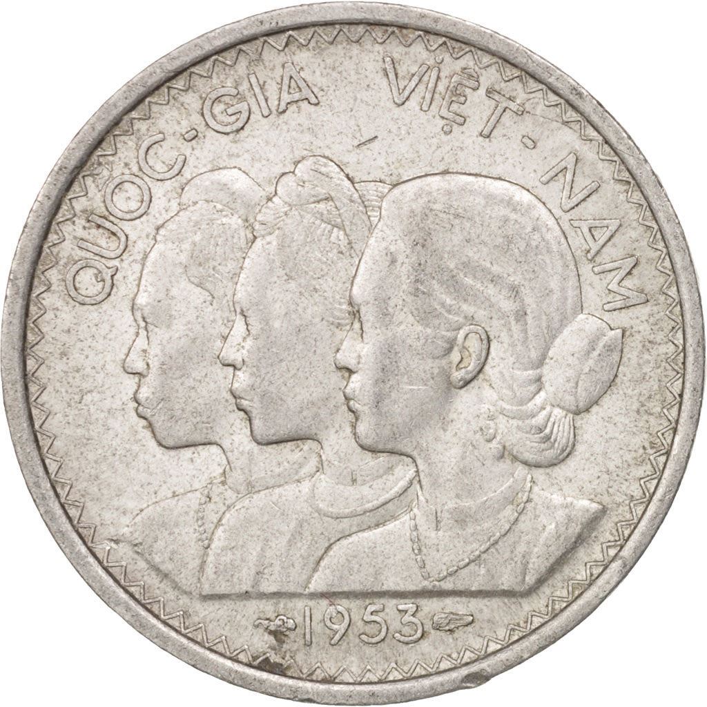 South Vietnam | 20 Su Coin | Rice plant | Km:2 | 1953