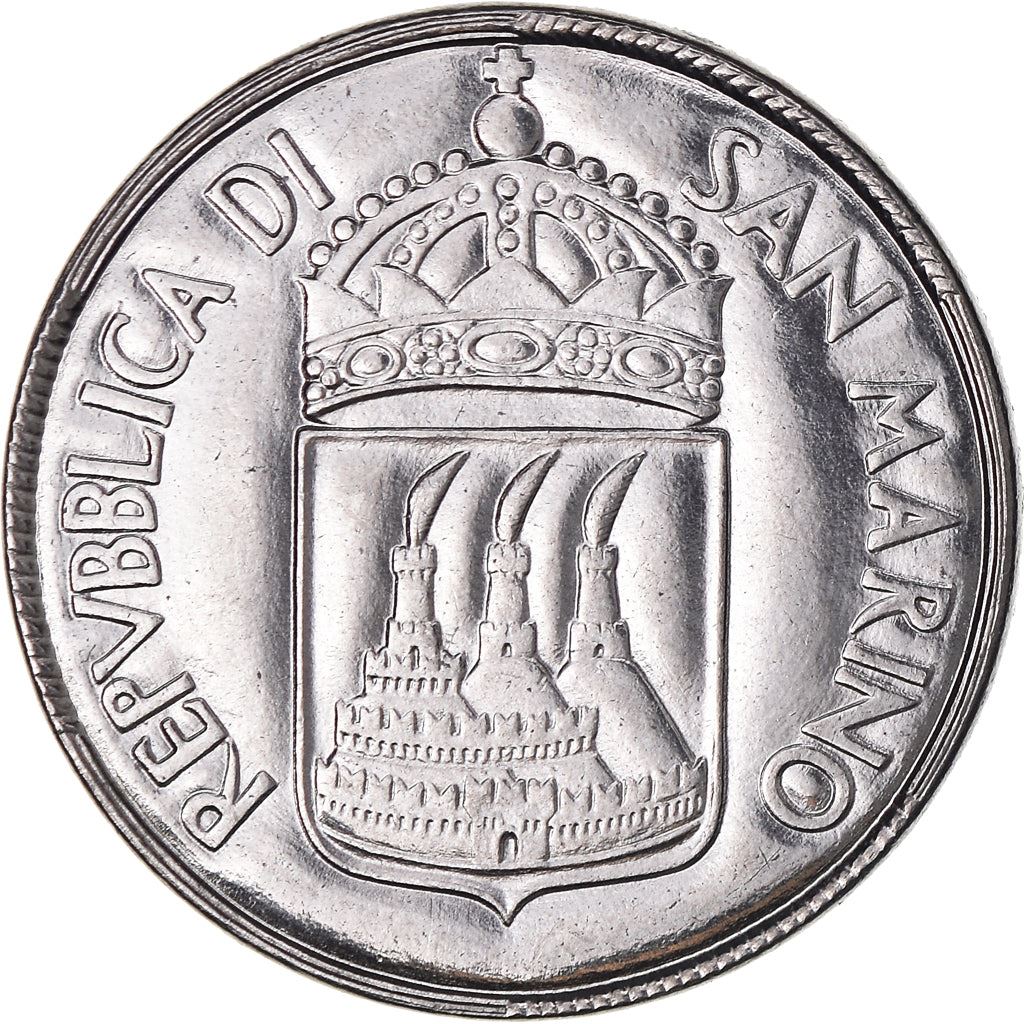 San Marino | 50 Lire Coin | Social Justice | Km:27 | 1973