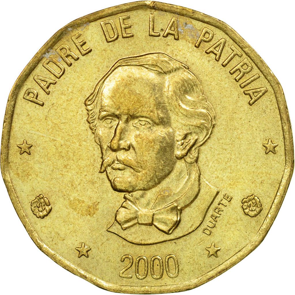 Dominican Republic | 1 Peso Coin | Juan Pablo Duarte y Diez | KM80 | 1991 - 2008