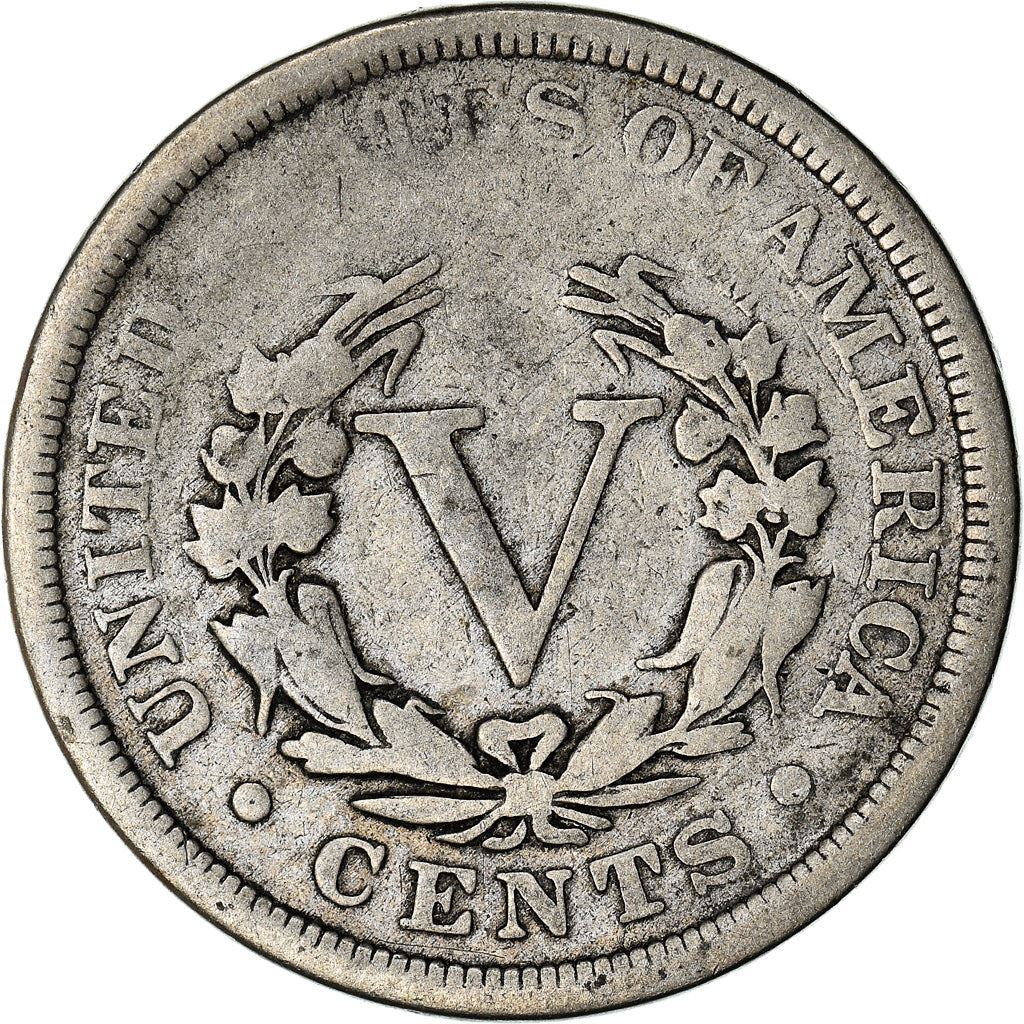 United States | 5 Cents Coin | Liberty | Roman Numeral | KM112 | 1883 - 1913