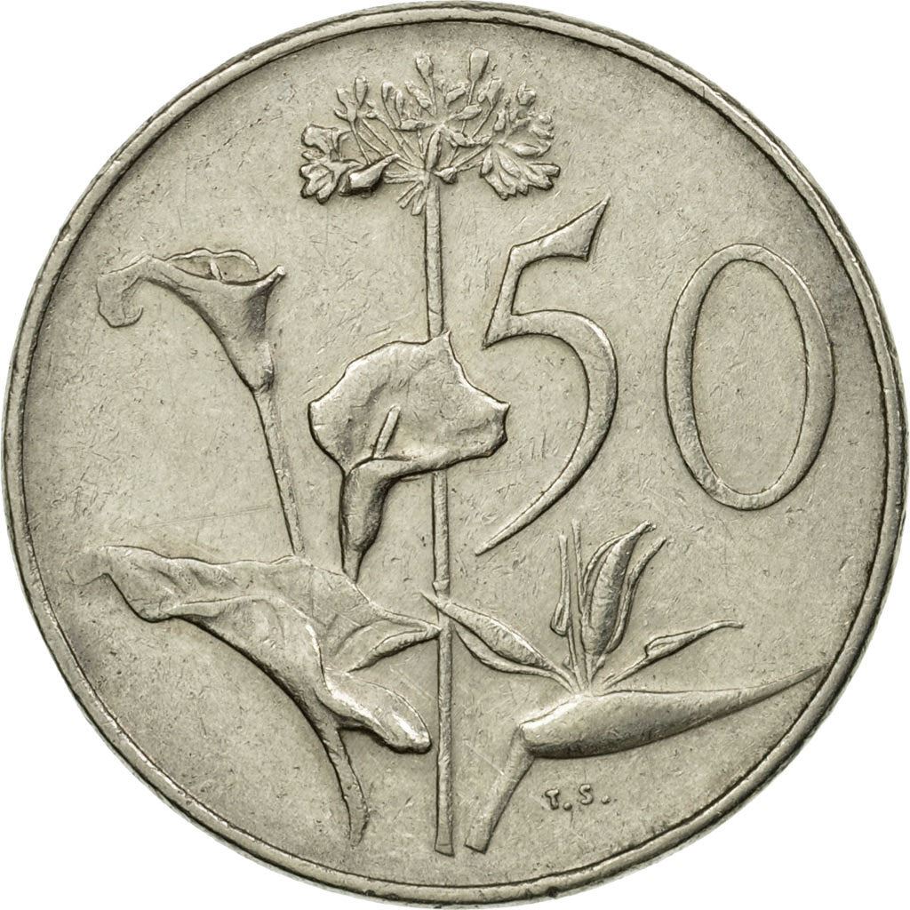 South Africa 50 Cents Coin | Nicolaas J. Diederichs | KM103 | 1979