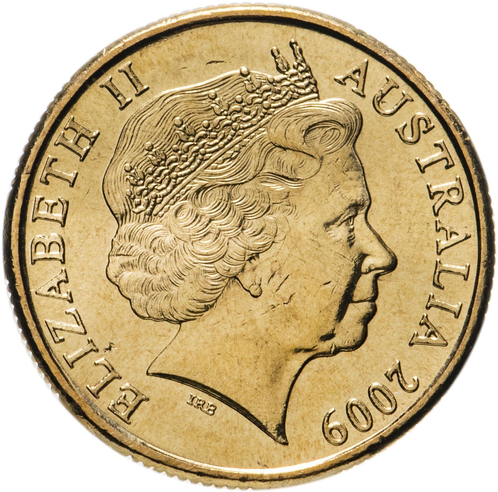 オーストラリア | 1ドル硬貨 | 年金創設100周年 | KM:1498 | 2009