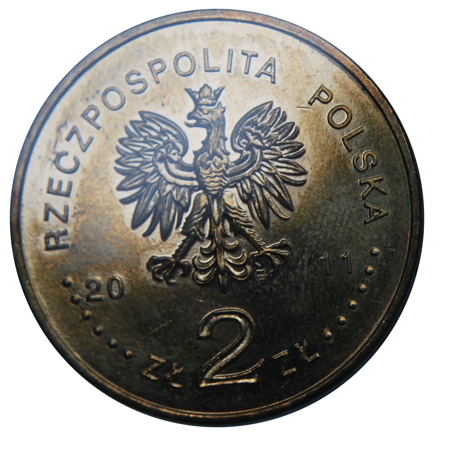 Poland | 2 Z?ote | Europe Without Barriers | Blind Man | Eagle | KM795 | 2011