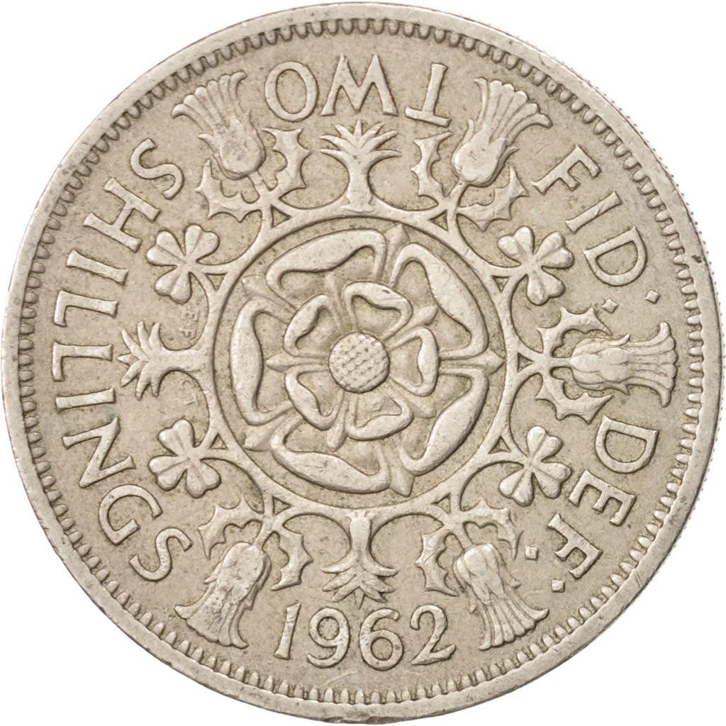 United Kingdom | 2 Shillings Coin | Elizabeth II | Km:906 | 1954 - 1970