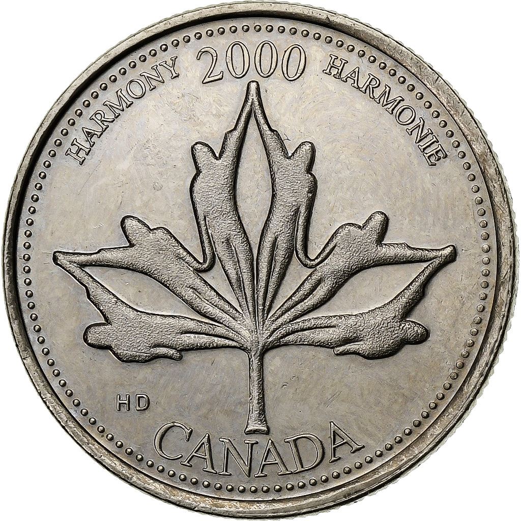 Canada | 25 Cents Coin | Harmony | Nickel | KM:377 | 2000