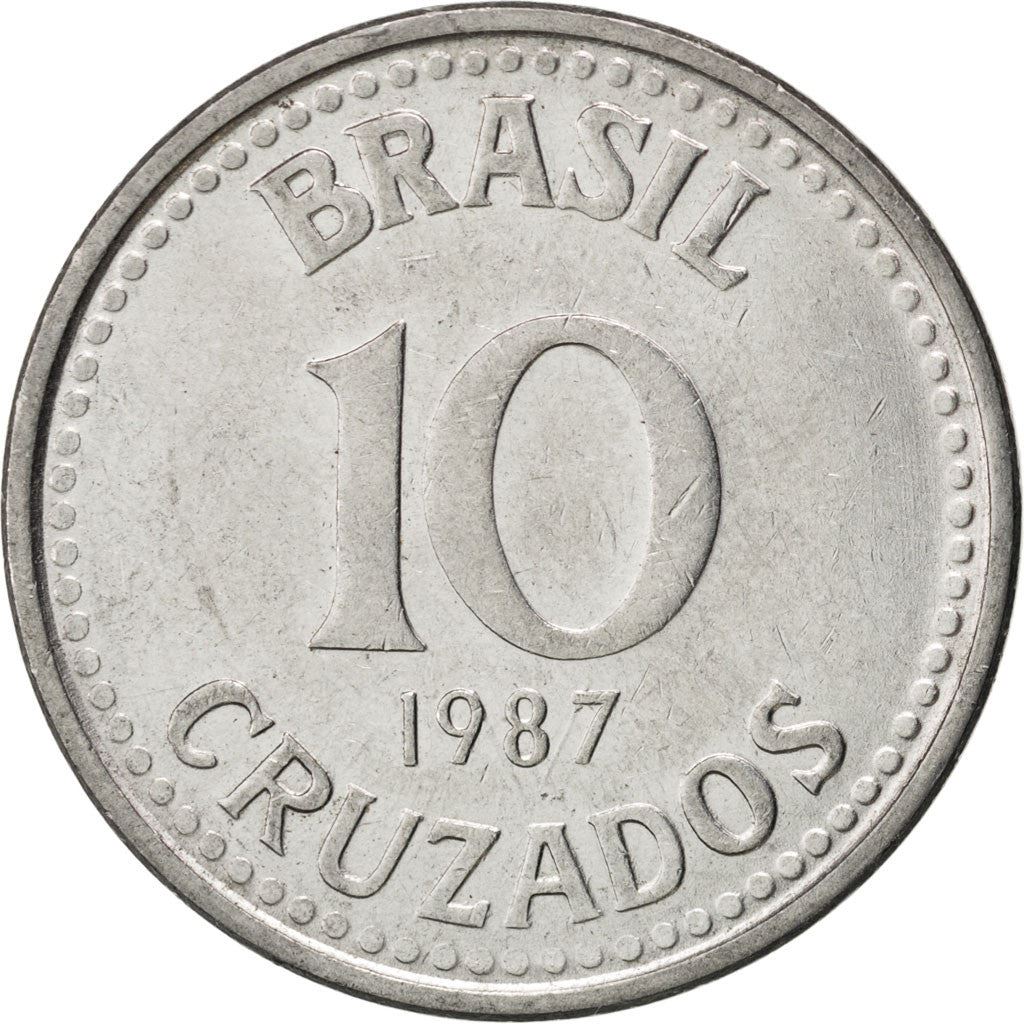 Brazil | 10 Cruzados Coin | Star | Km:607 | 1987 - 1988