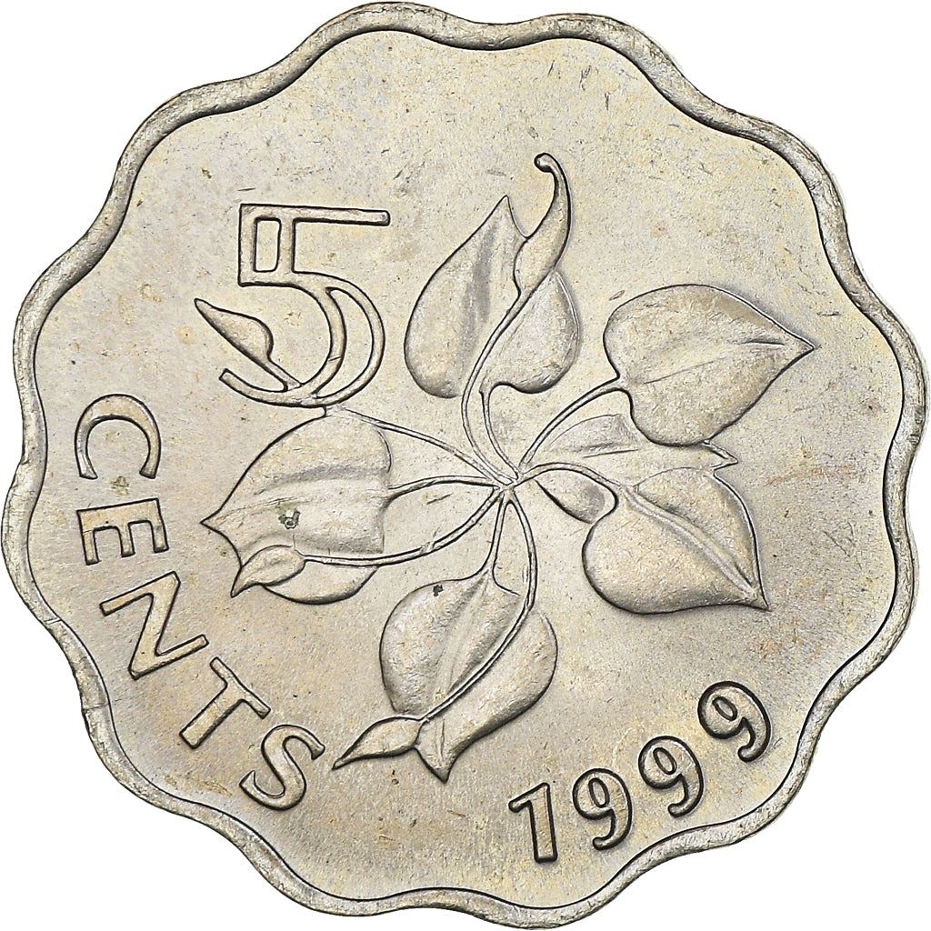 Eswatini | 5 cent mynt | Kung Mswati III | Arumlilja | KM48 | 1995 - 2010