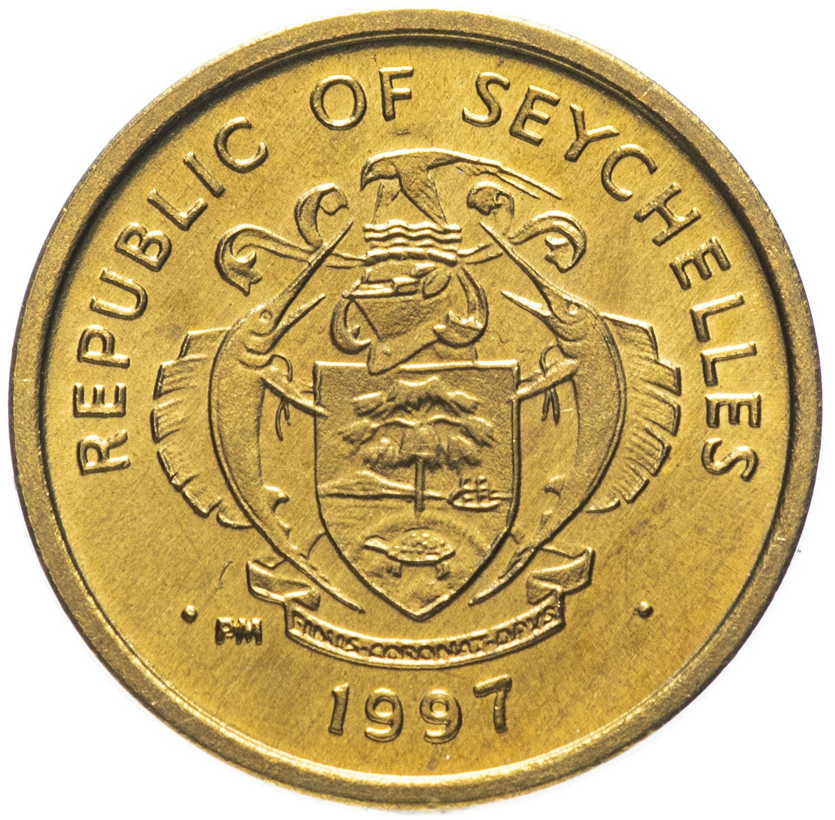 Seychelles | 1 Cent Coin | Mud crab | Km:46 | 1982 - 2004