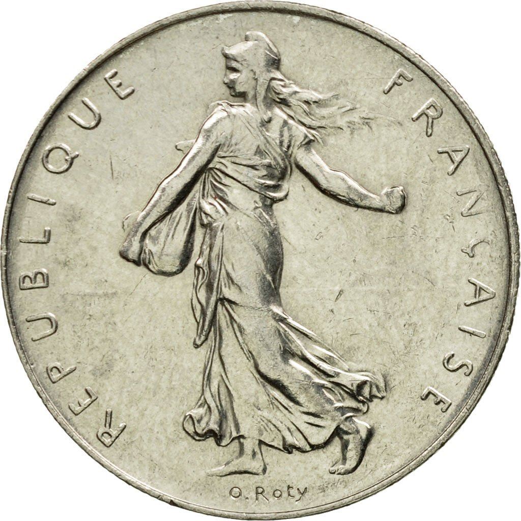 French 1 Franc Coin | Signature D'AP. O.ROTY | proof | KM925.2 | France | 1991 - 2001
