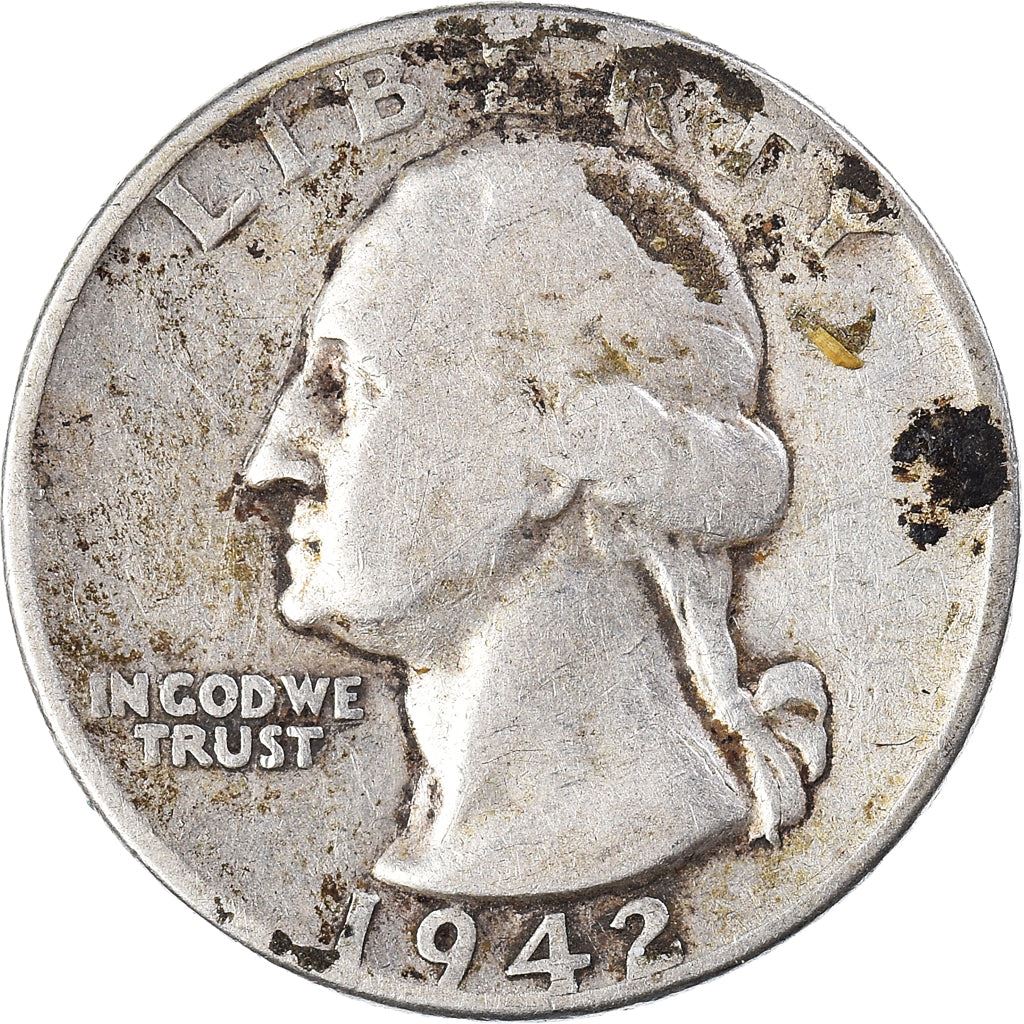 アメリカ合衆国 | 1/4ドル硬貨 | ジョージ・ワシントン | KM:164 | 1932年 - 1964年