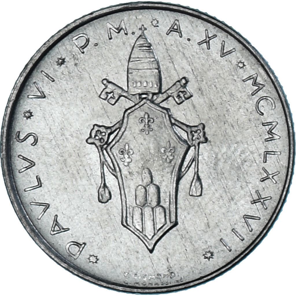 Vatican City | 2 Lire Coin | Lamb | Km:117 | 1970 - 1977