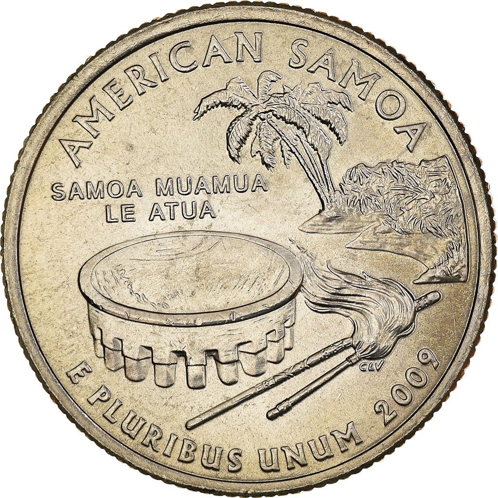 United States | 1/4 Dollar Coin | American Samoa | Km:448 | 2009