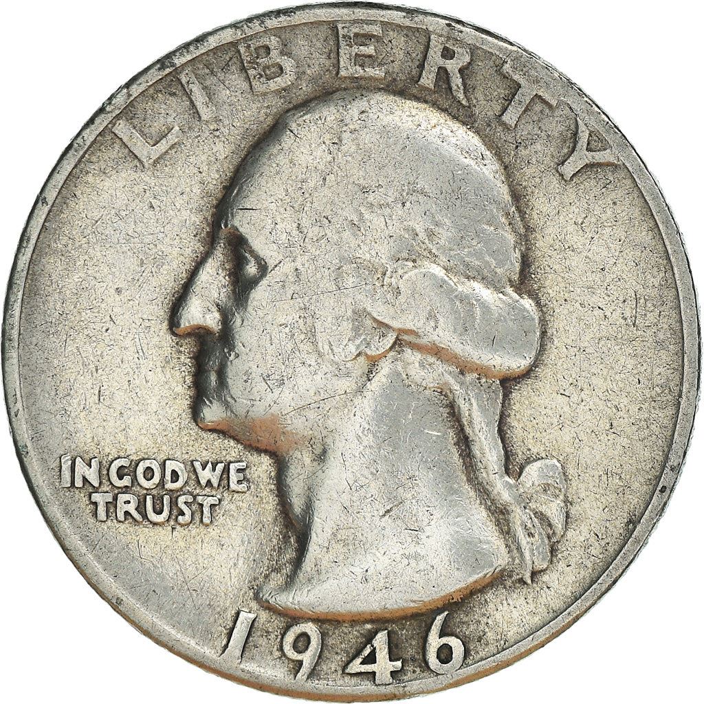 アメリカ合衆国 | 1/4ドル硬貨 | ジョージ・ワシントン | KM:164 | 1932年 - 1964年