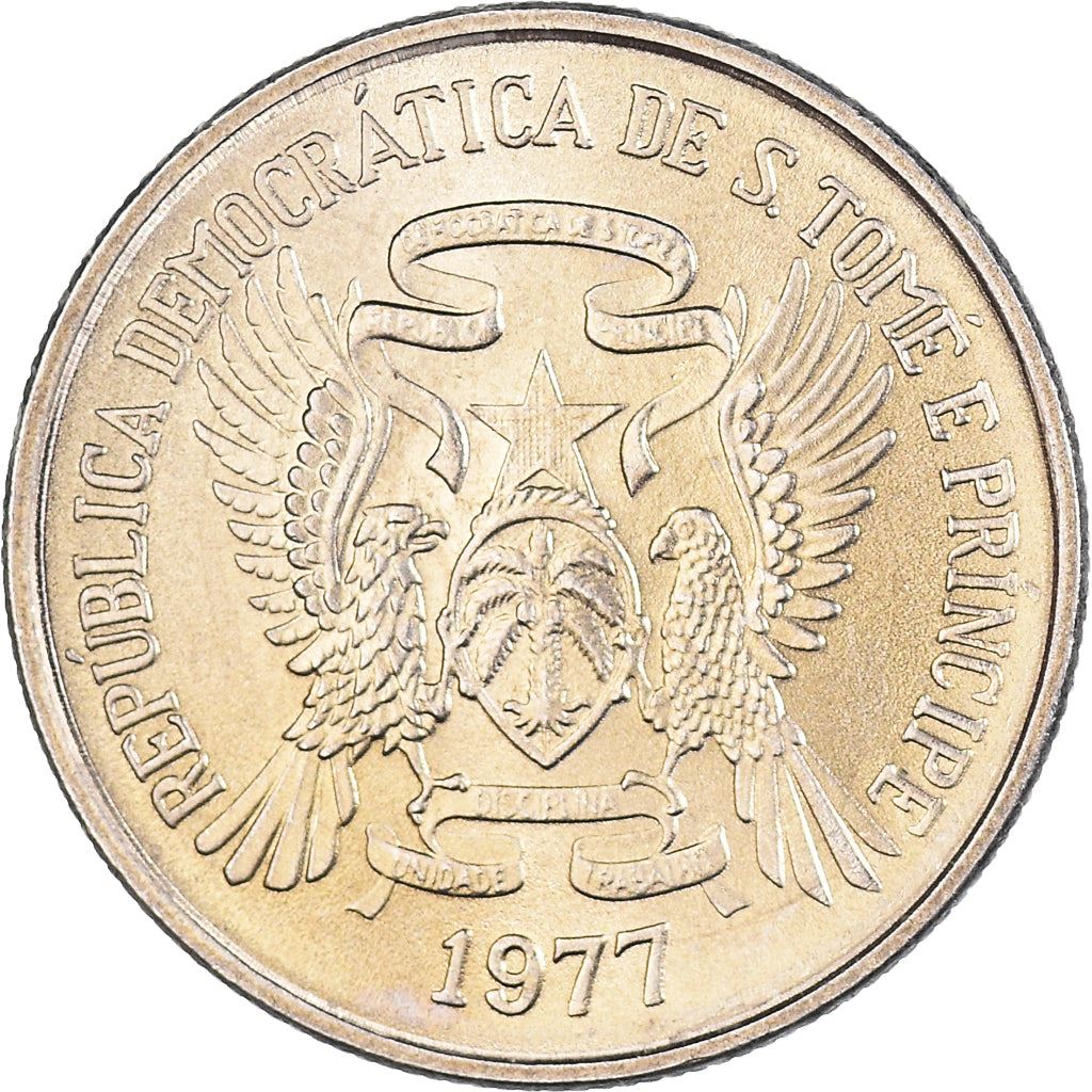 Sao Tome and Principe | 5 Dobras Coin | FAO | Km:28 | 1977