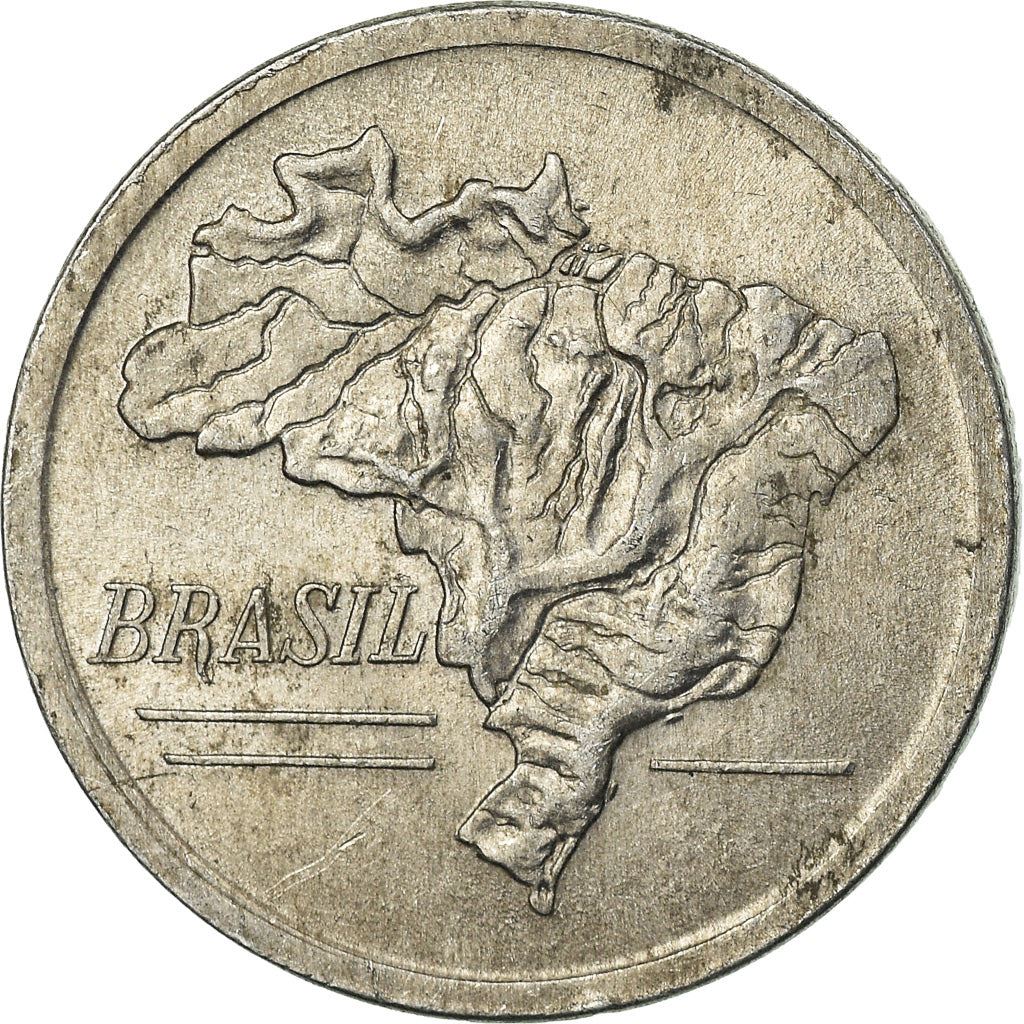 Brazil | 20 Cruzeiros Coin | Map of Brazil | Km:573 | 1965