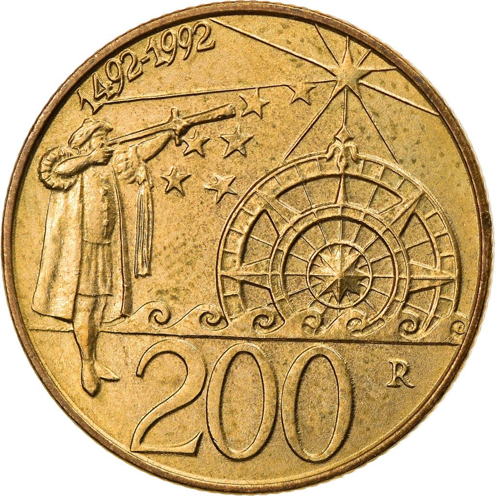 San Marino | 200 Lire Coin | Discovery of America | Km:285 | 1992