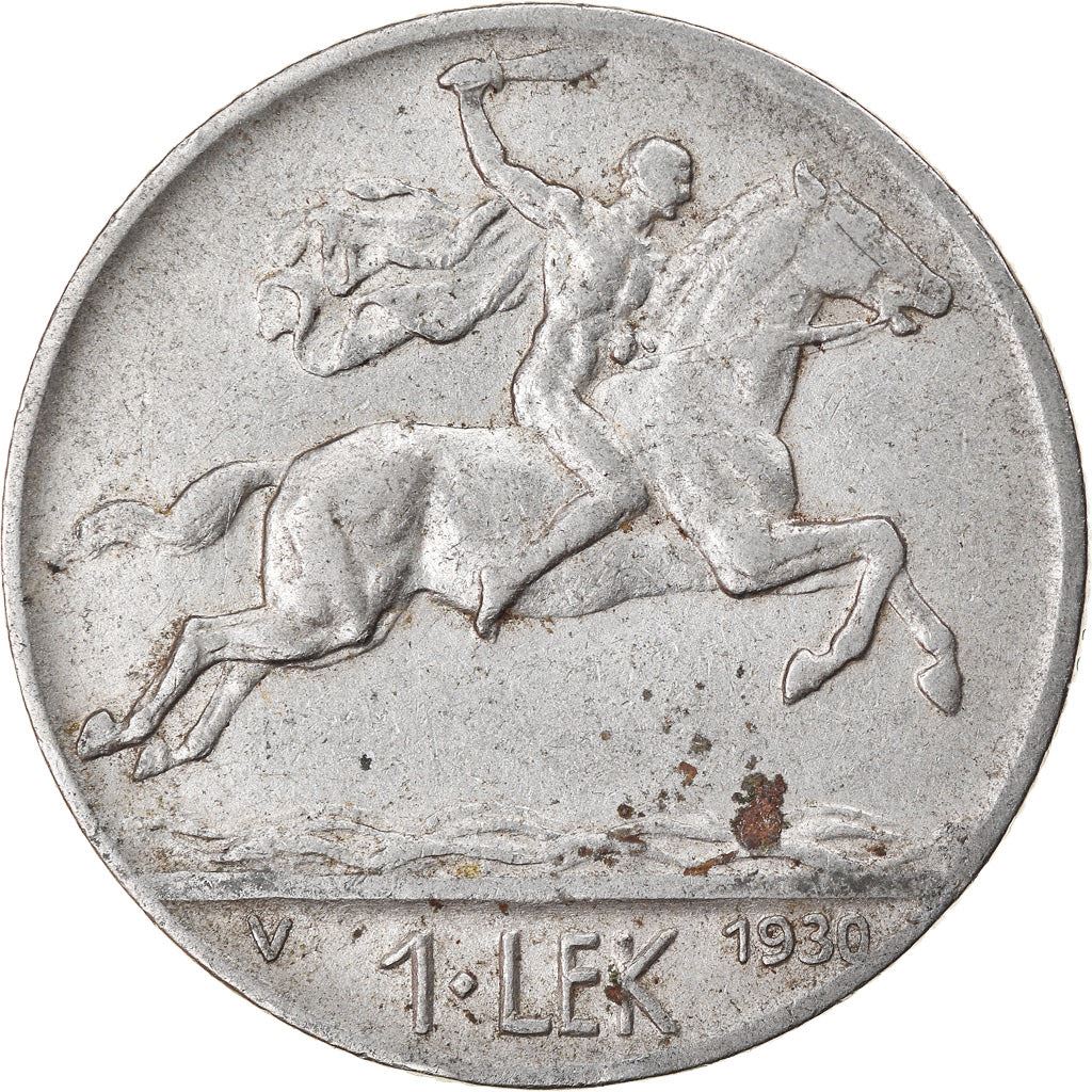 Albanien | 1 Lek Mønt | Alexander den Store | KM:5 | 1926 - 1931