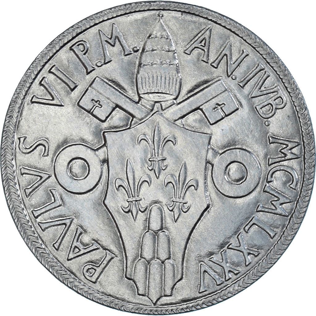 Vatican City | 10 Lire Coin | Noah's Ark | Km:127 | 1975