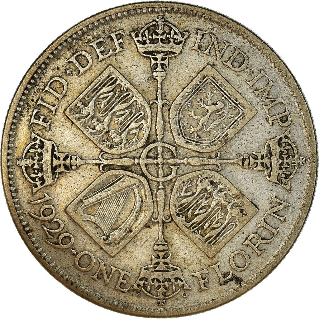 United Kingdom | 1 Florin Coin | George V | KM:834 | 1927 - 1936