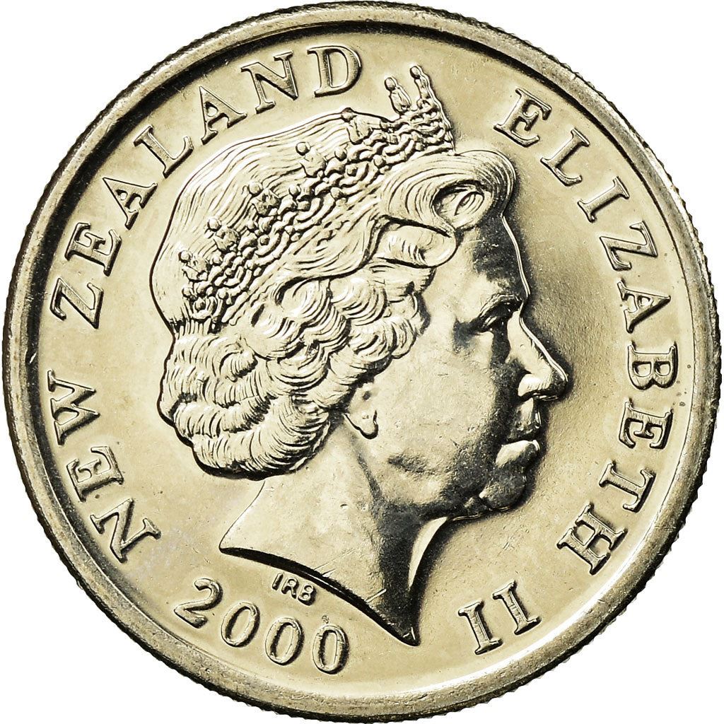New Zealander 5 Cents Mynt | Dronning Elizabeth II | Tuatara Øgle | KM116 | 1999 - 2006