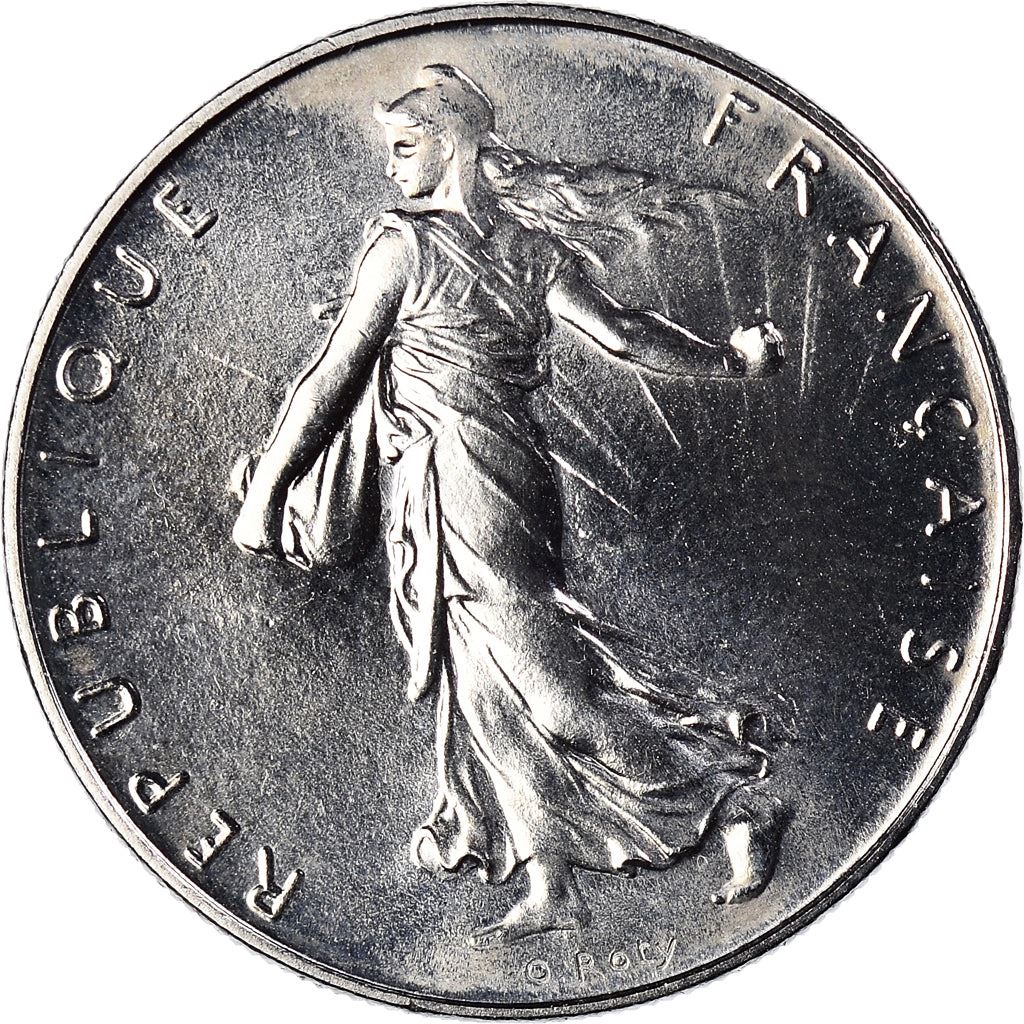 French 1 Franc Coin | Signature D'AP. O.ROTY | proof | KM925.2 | France | 1991 - 2001