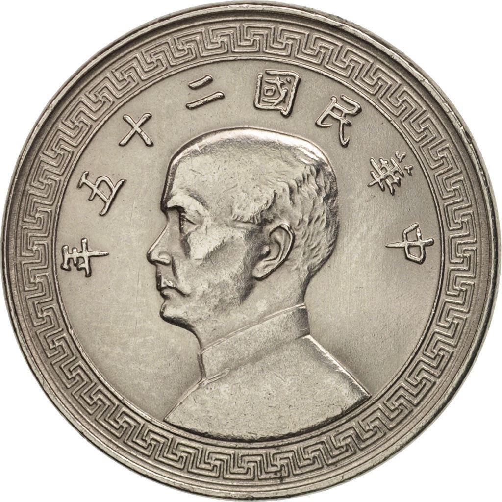 Republic Of China | 20 Fen Coin | Sun Yat-sen | Y:350 | 1936 - 1939