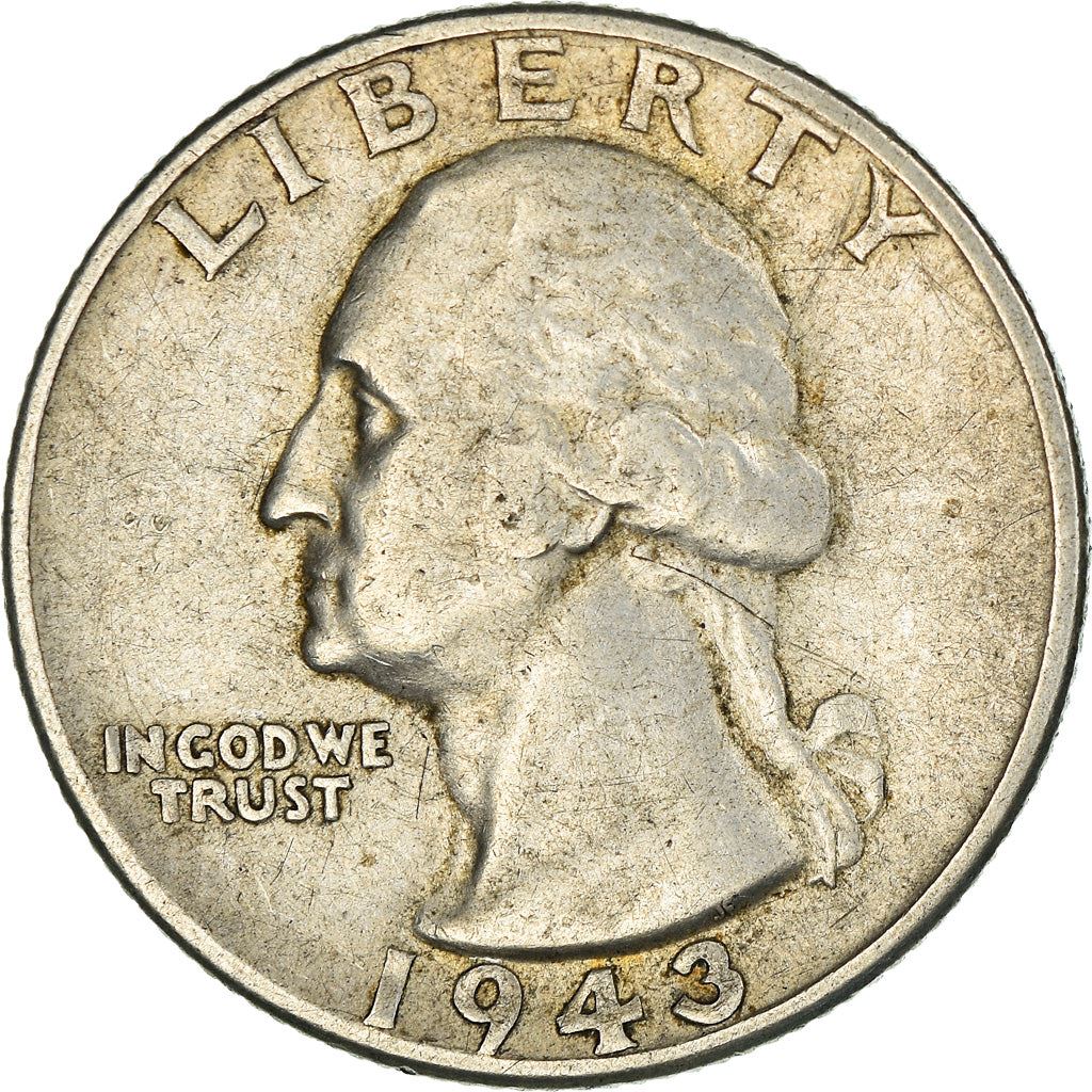 アメリカ合衆国 | 1/4ドル硬貨 | ジョージ・ワシントン | KM:164 | 1932年 - 1964年