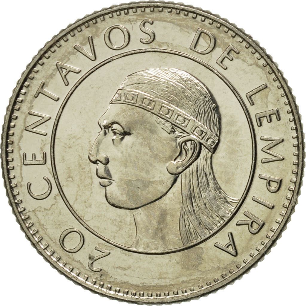 Honduras | 20 Centavos Coin | Lempira | Km:83 | 1978 - 1990