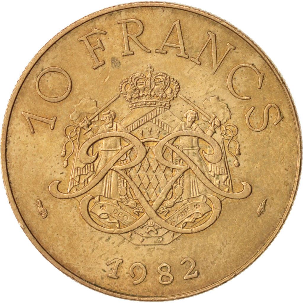 Monaco | 10 Francs Coin | Rainier III | Km:154 | 1975 - 1982