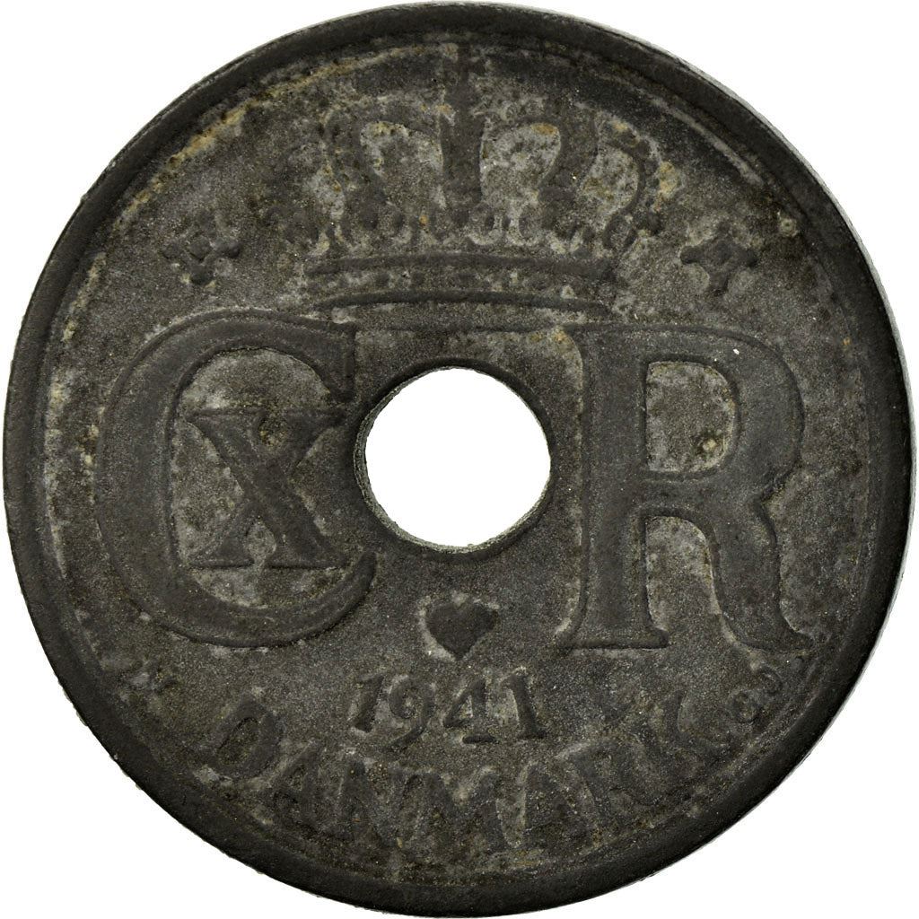 Denmark | 25 Ore Coin | Monogram | Km:823.2A | 1941 - 1945