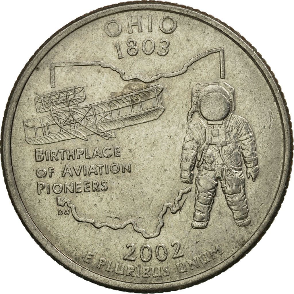 United States | 1/4 Dollar Coin | Ohio | Km:332 | 2002