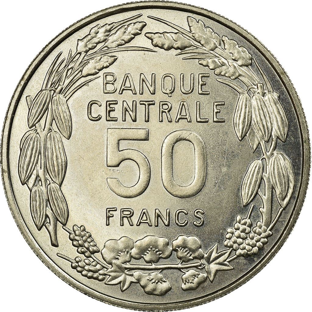 Cameroon | 50 Francs Coin | Giant Elands | Km:13 | 1960