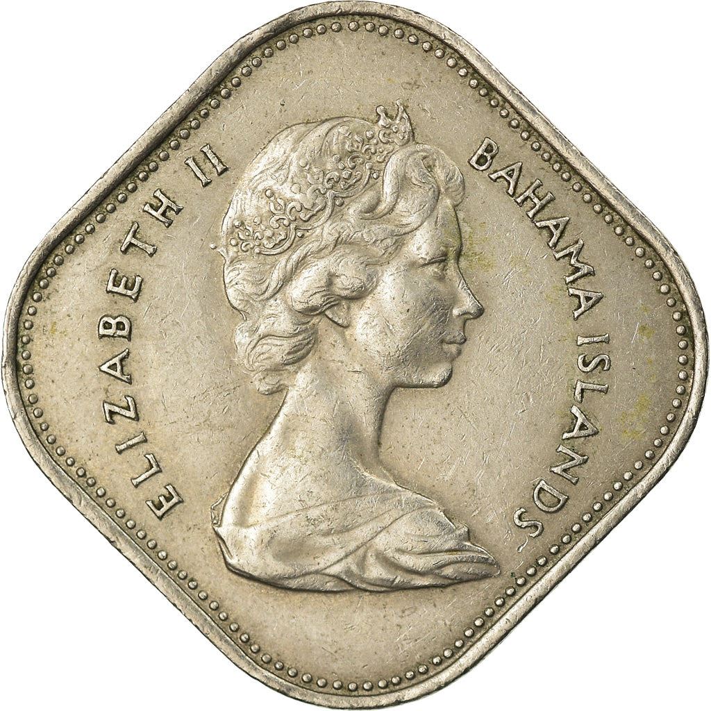 Bahamas | 15 cent-mønt | Hibiscus | Kobber-nikkel | KM:5 | 1966-1970