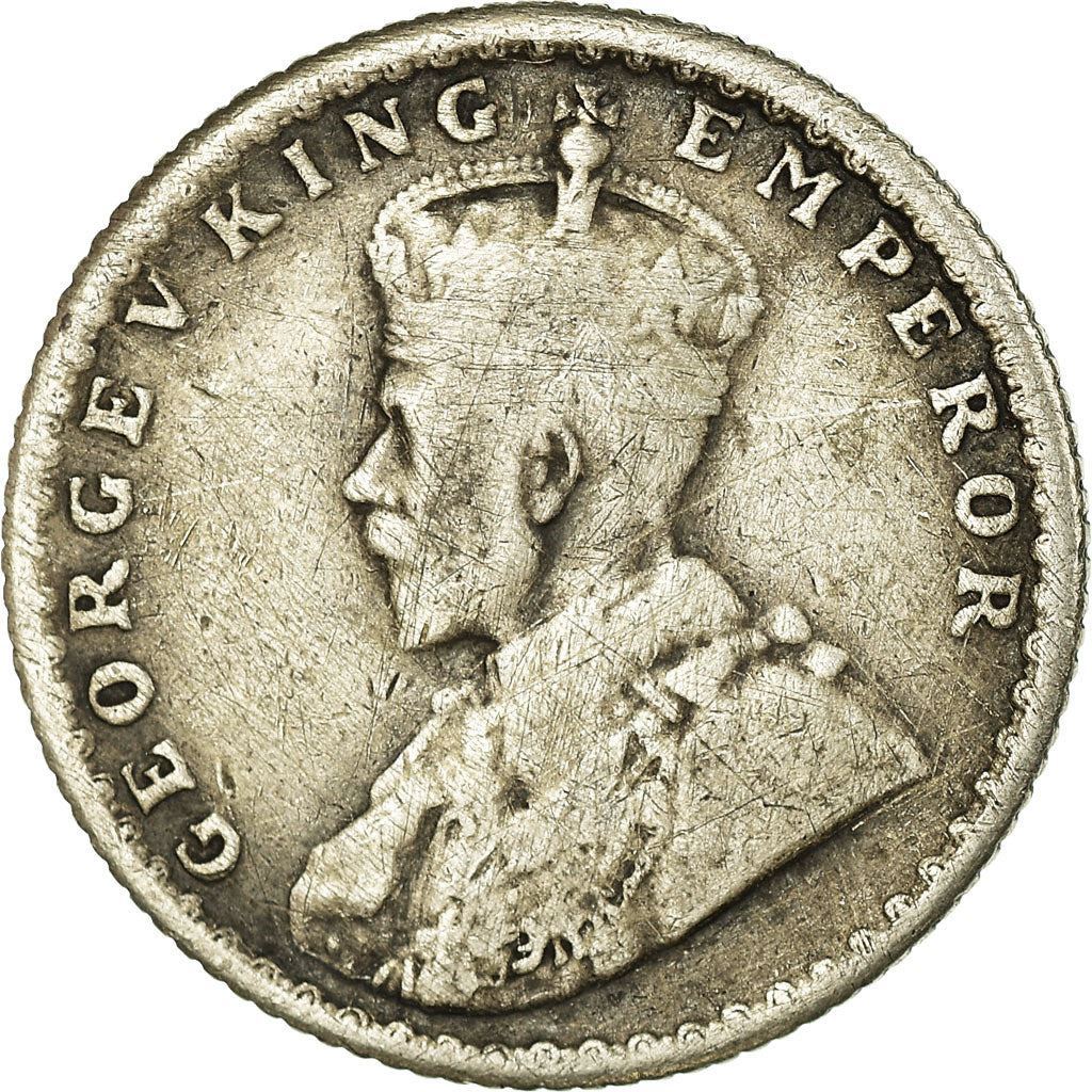 India - British | 1/4 Rupee Coin | King George V | Km:518 | 1912 - 1936