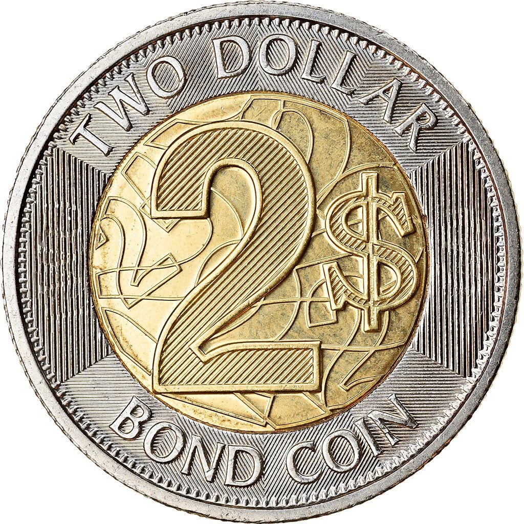 Zimbabwe | 2 Dollars Coin | Bond Coin | Km:22 | 2018