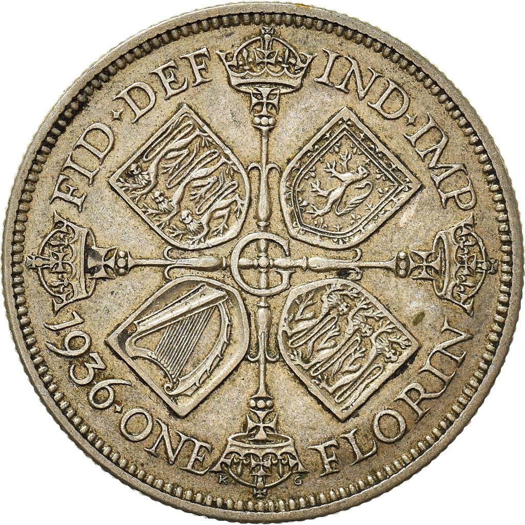 United Kingdom | 1 Florin Coin | George V | KM:834 | 1927 - 1936