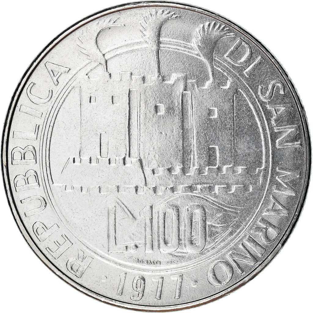 San Marino | 100 Lire Coin | Fish | Km:70 | 1977