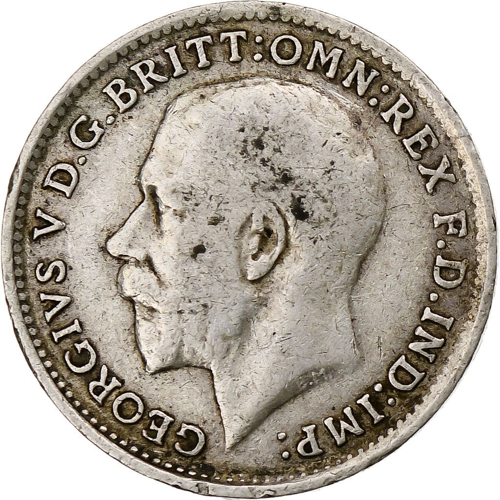 United Kingdom | 3 Pence Coin | George V | Km:813 | 1911 - 1920