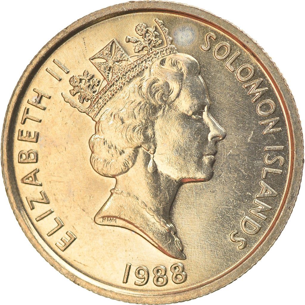 Solomon Islands | 5 Cents Coin | Elizabeth II | Native Mask | Km:26 | 1987 - 1989