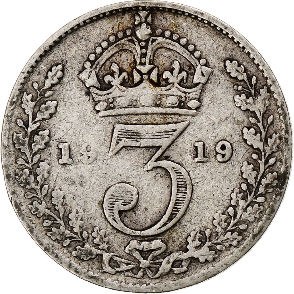 United Kingdom | 3 Pence Coin | George V | Km:813 | 1911 - 1920
