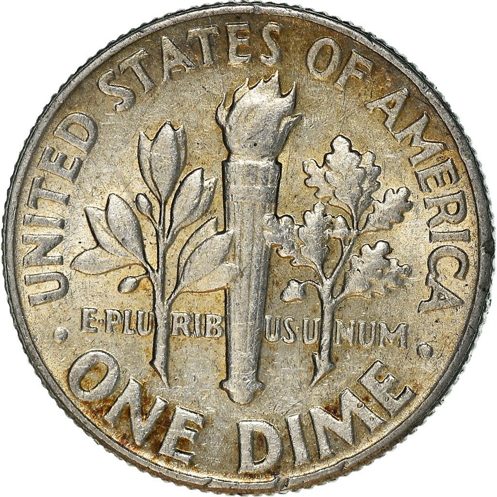 アメリカ合衆国 | 1ダイム硬貨 | フランクリン・D・ルーズベルト | KM:195 | 1946年 - 1964年