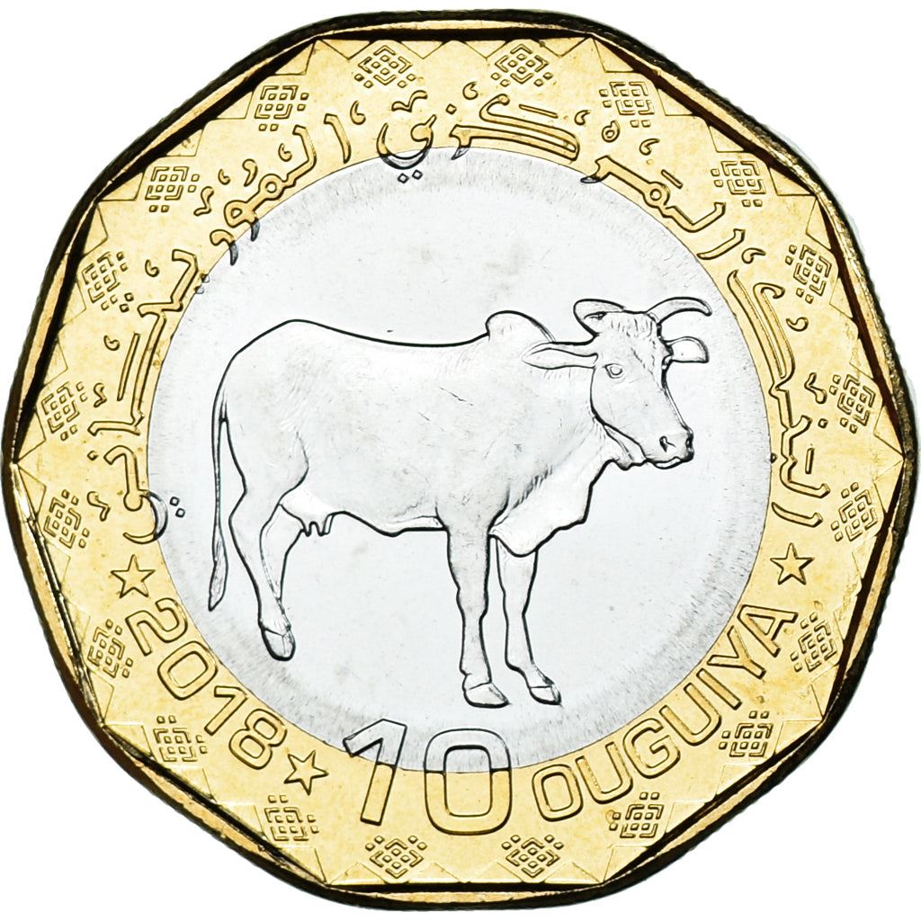 Mauritania | 10 Ouguiya Coin | Zebu | Km:14 | 2017 - 2018