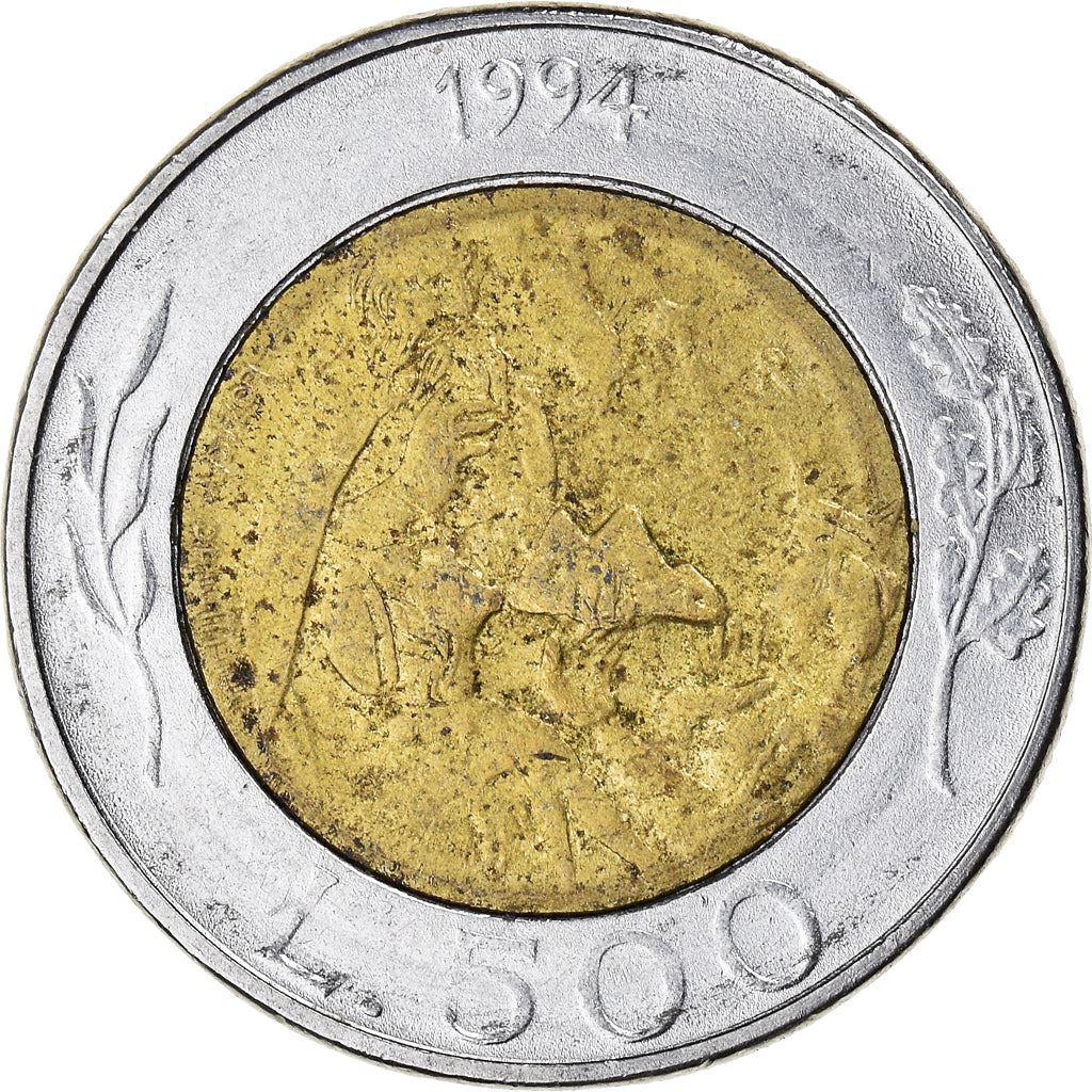 San Marino | 500 Lire Coin | Donna Felicissima | Km:314 | 1994
