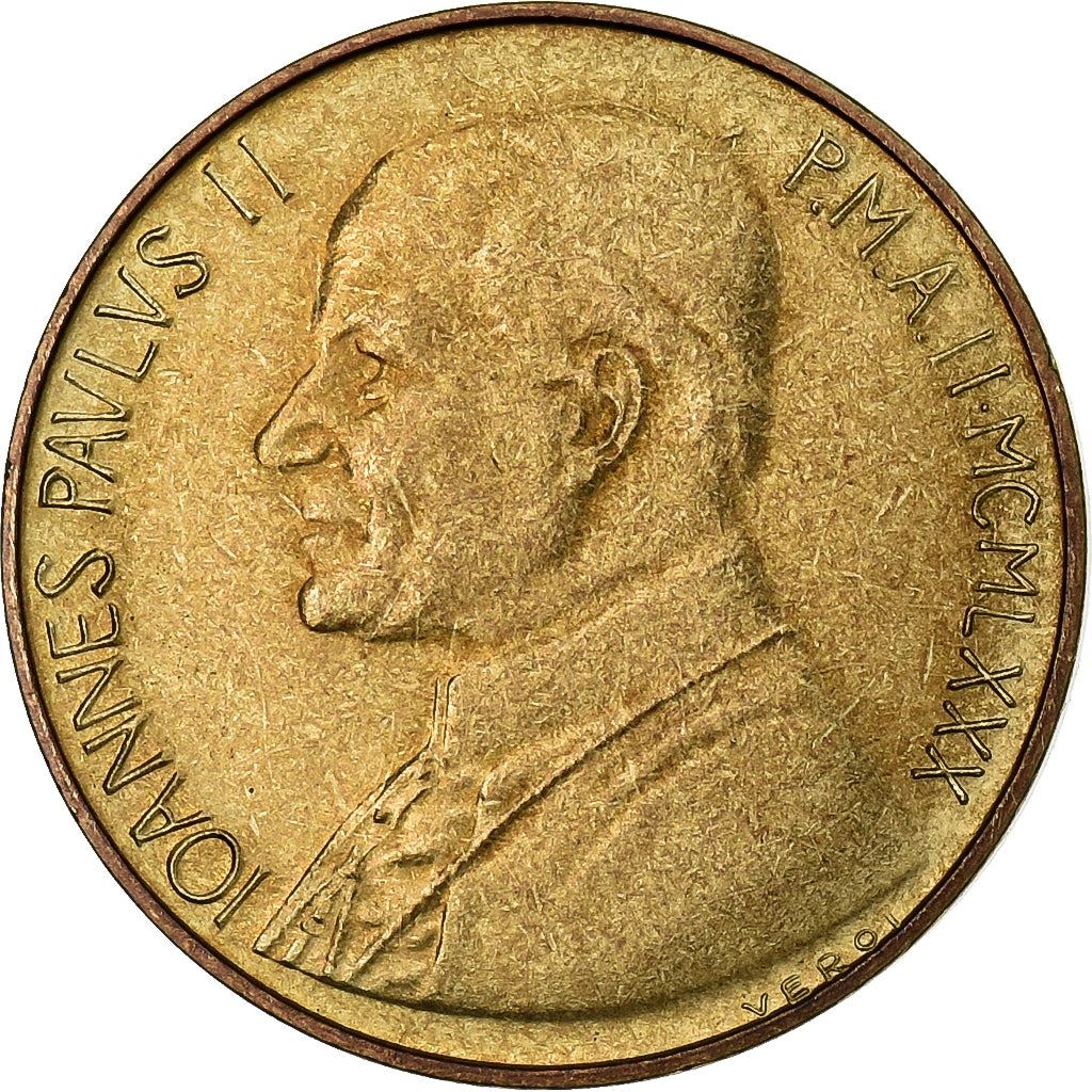 Vatican City | 20 Lire Coin | John Paul II | Km:144 | 1979 - 1980