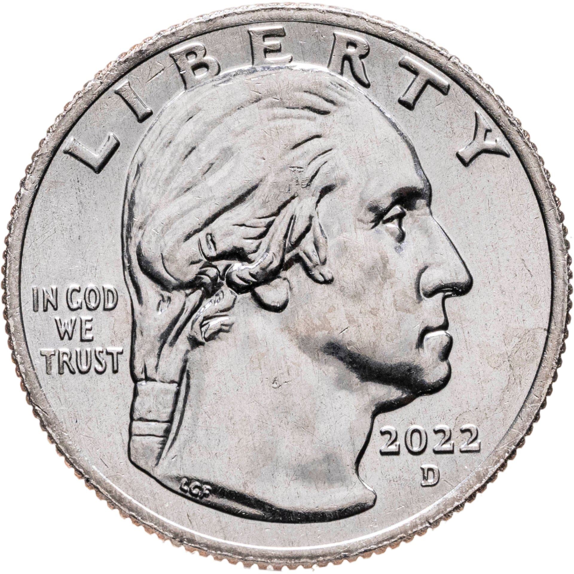 United States | 1/4 Dollar Coin | Maya Angelou | KM:766 | 2022