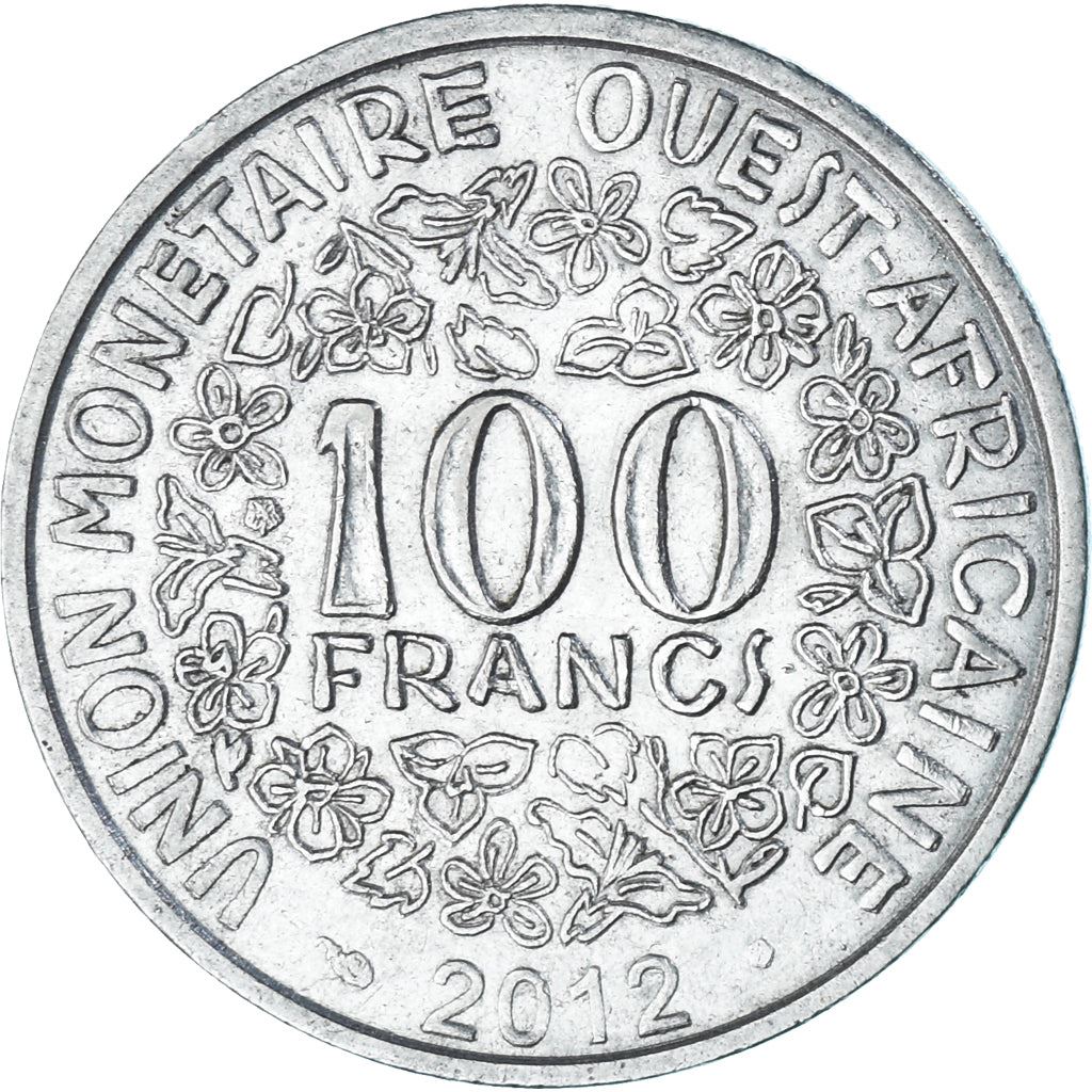 Western African States | 100 Francs Cfa Coin | Emblem of Central Bank | Flowers | Km:19 | 2006 - 2024